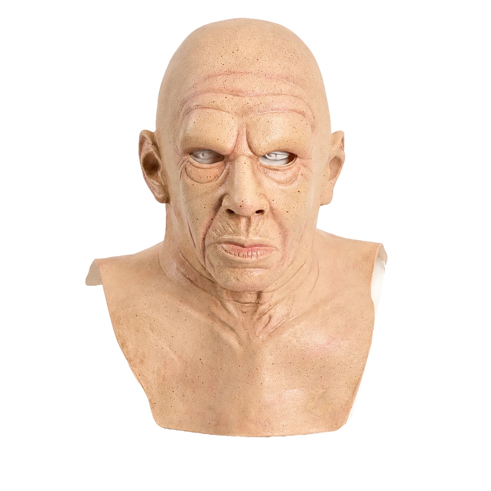 Bald Old Man Full-Head Mask, front product view