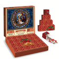 Christmas jigsaw puzzle advent calendar with 1000-piece Nativity artwork and 24 red numbered boxes.