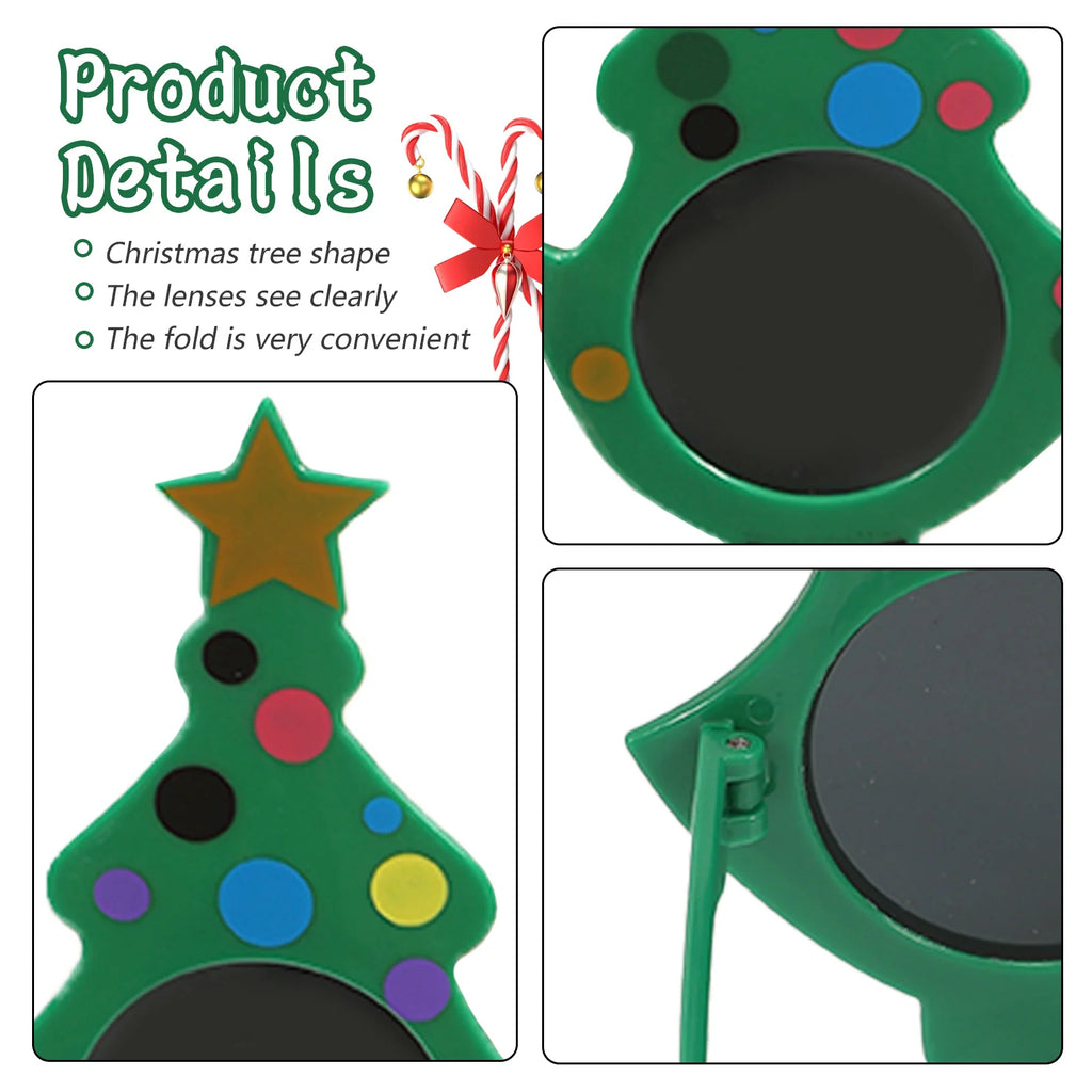 Printed detail graphic shows the tree shapes, dark lenses and folding hinges.