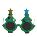 Front view shows green tree frames with colored circles and two stars.