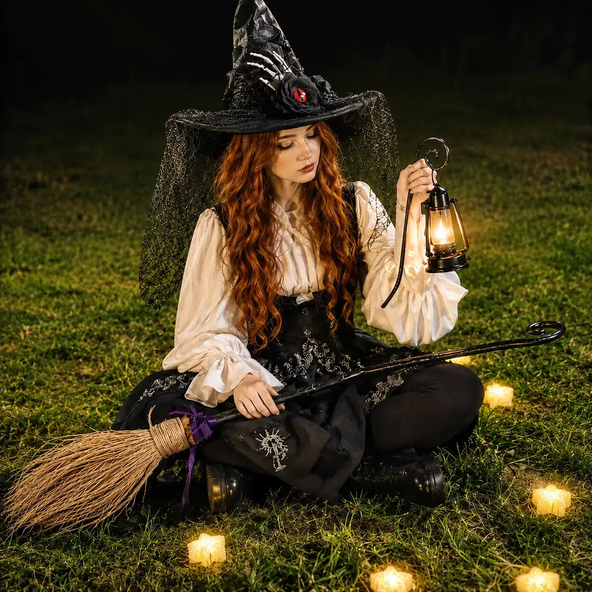 Witch and wizard Halloween celebration