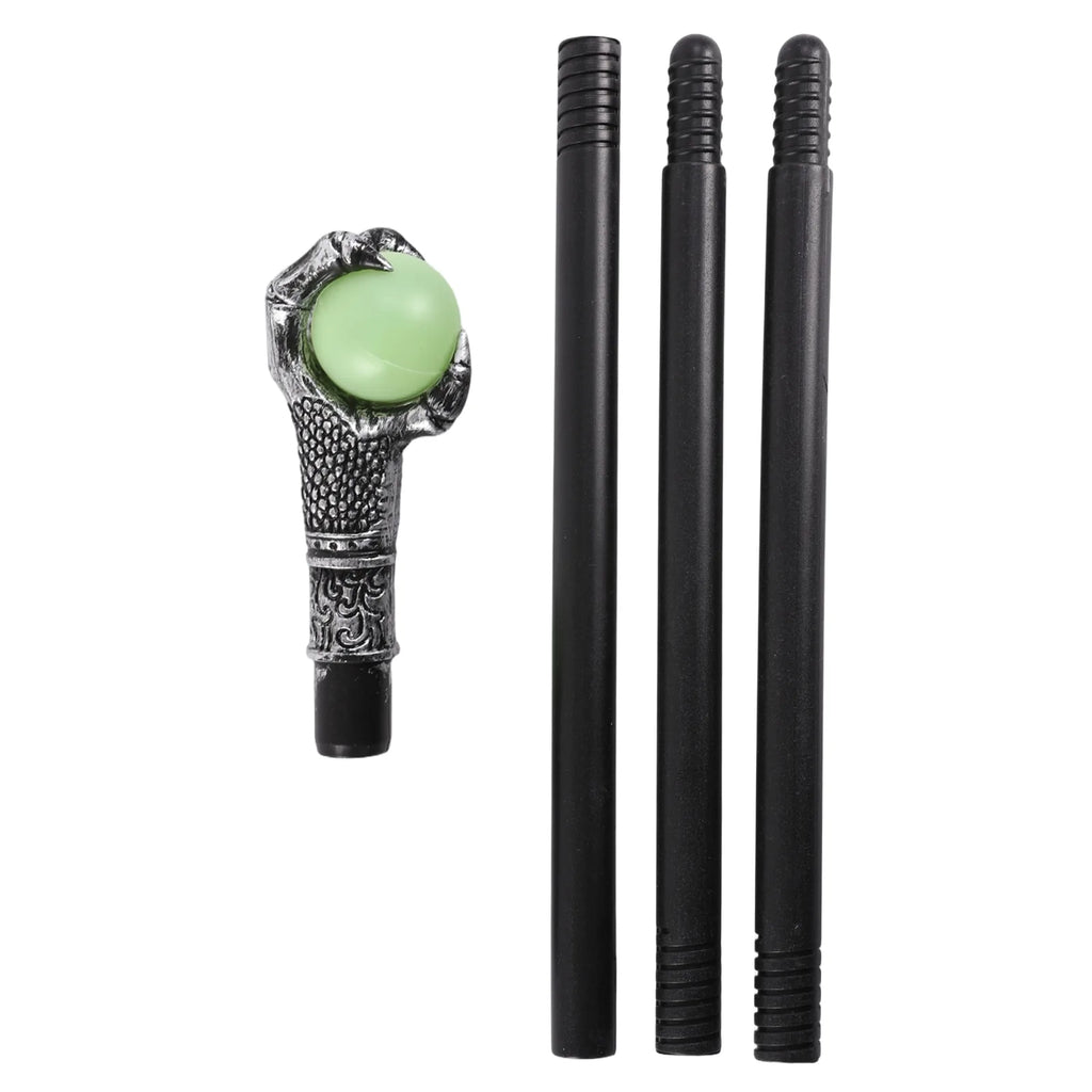 Front view of the glow in the dark eagle claw wand, showing its overall shape and visible design.