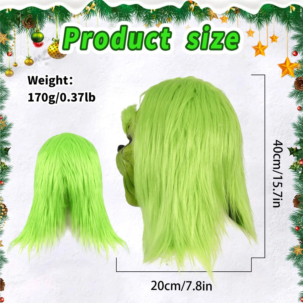 The mask size graphic labels outside height and side-view width, not wearer measurements.