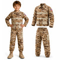 Kids desert camouflage costume shirt and pants set