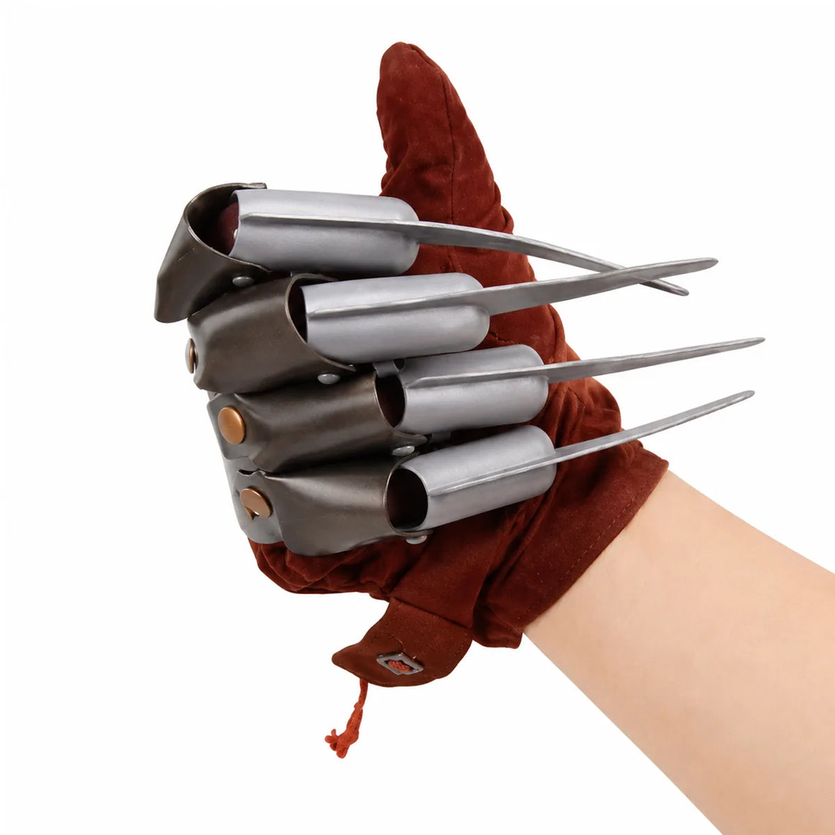 Back view of the kids horror claw glove, showing the rear shape and visible construction.
