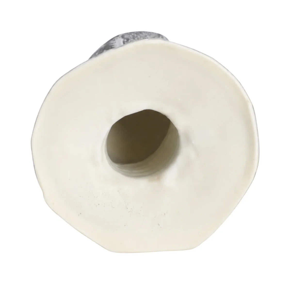 Multiple-angle view of the latex screw prosthetic, showing its shape from different sides.