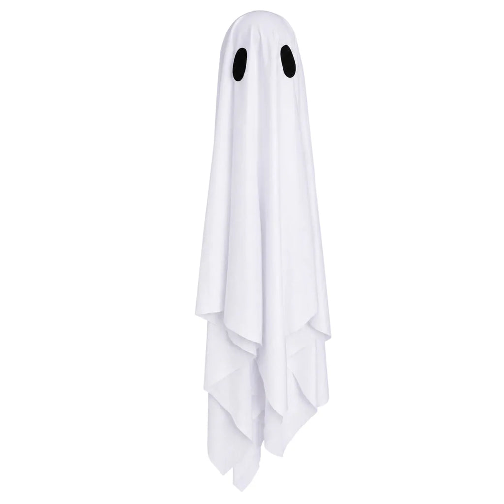 Side view of the light up ghost hanging set, showing its profile and visible construction details.