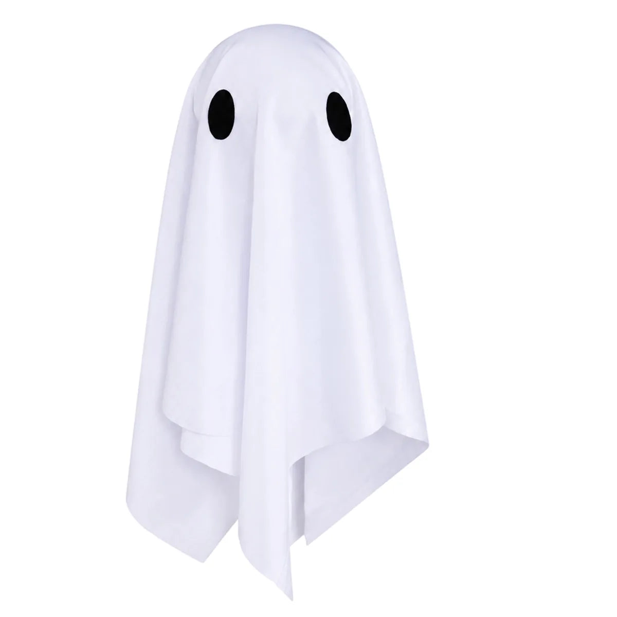 Multiple-angle view of the light up ghost hanging set, showing its shape from different sides.