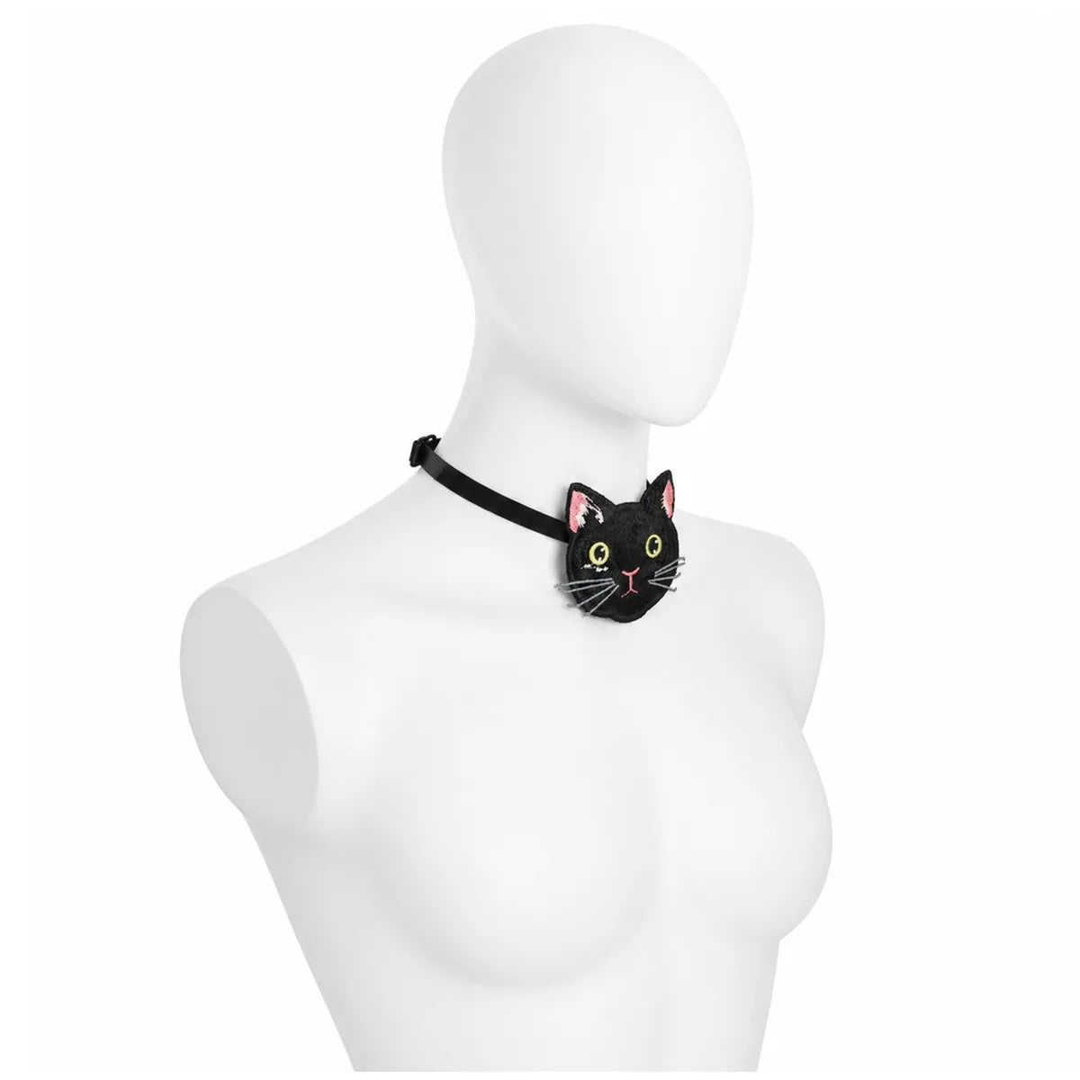Styled view of the owl embroidered necktie, showing how the item appears in use.