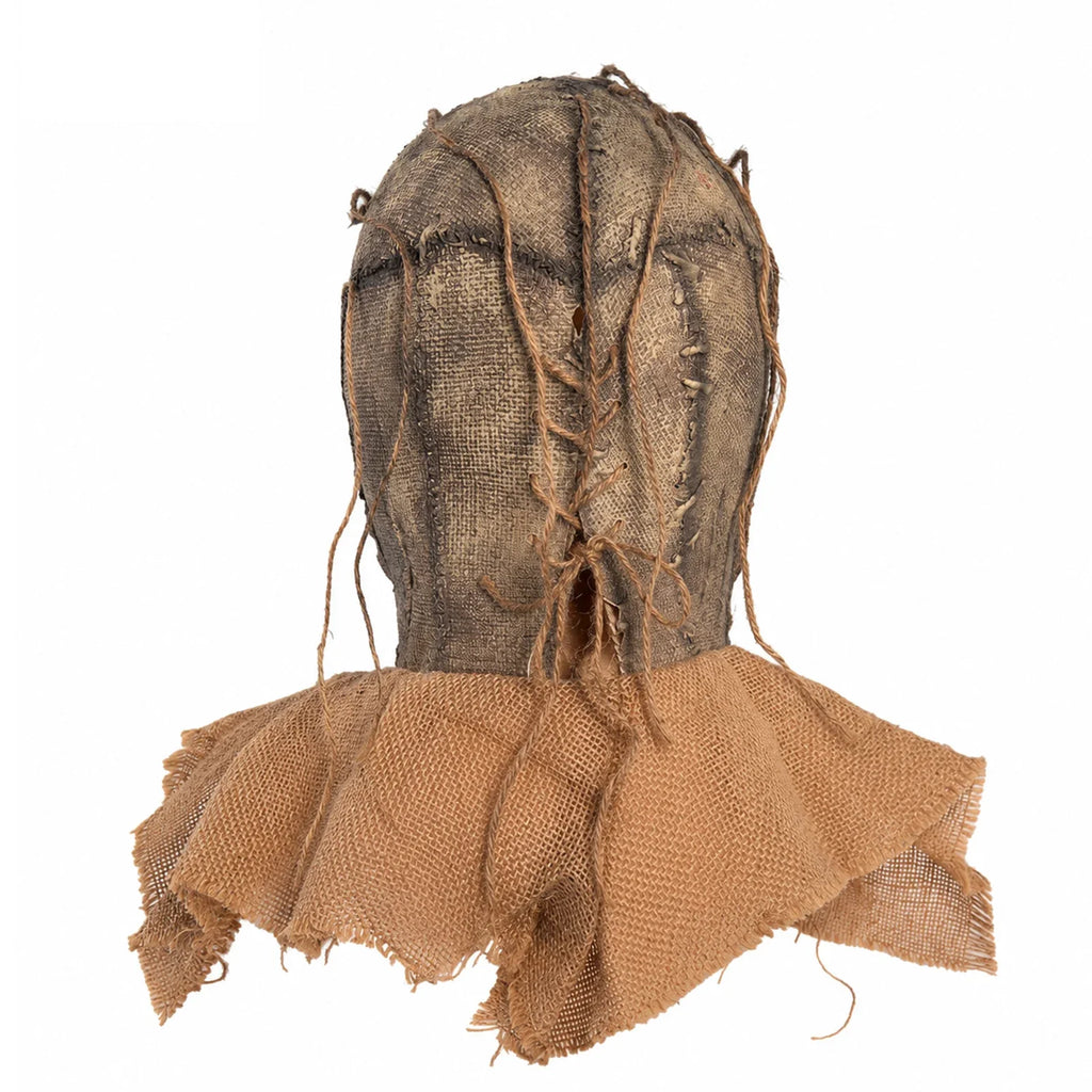 Additional wearing angles of the Burlap Clown Full-Head Mask