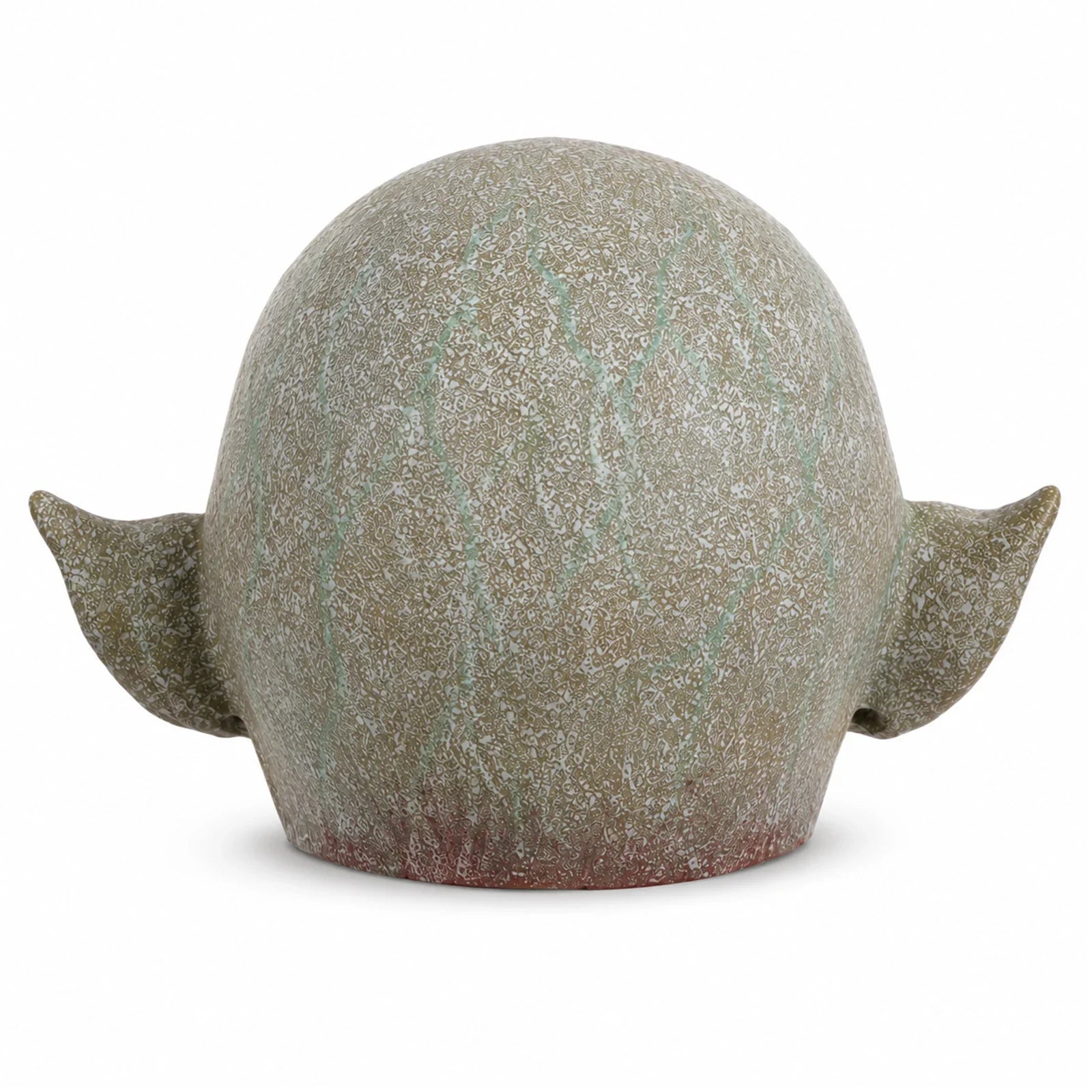 Additional wearing angles of the Gray Mouthless Alien Mask