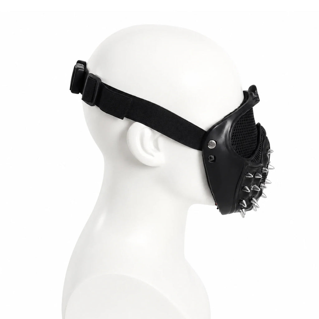 Additional wearing angles of the Light-Up Black Watchdog Mask