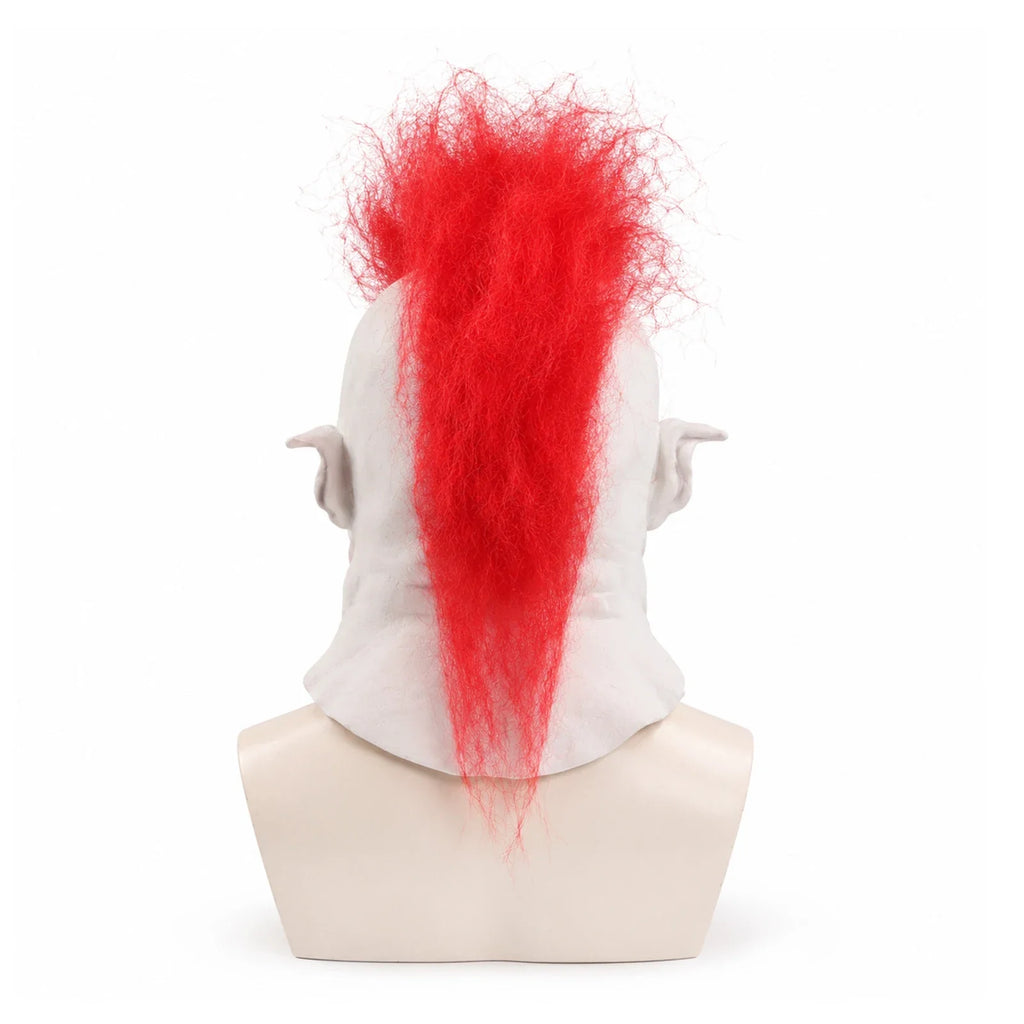 Additional wearing angles of the Red Mohawk Evil Clown Mask