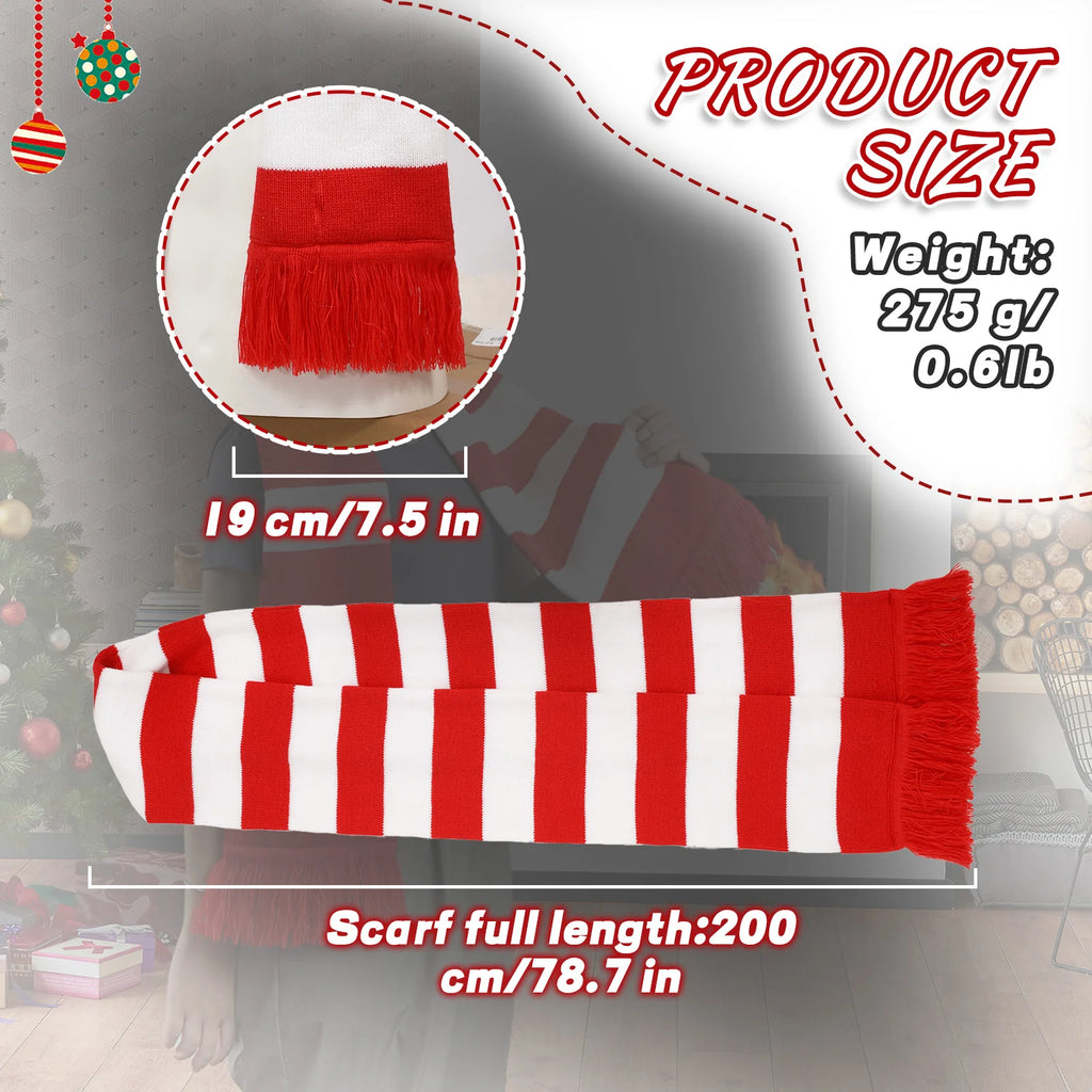 Size graphic shows the scarf at 200 by 19 centimeters.