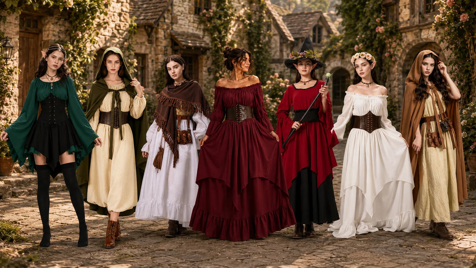 Styled Renaissance costume collection
