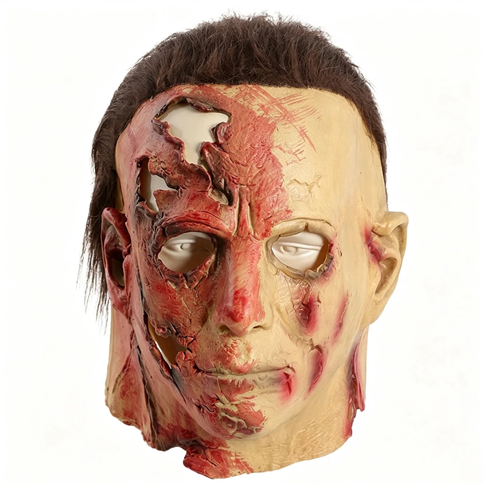 Scarred-face slasher mask, front view